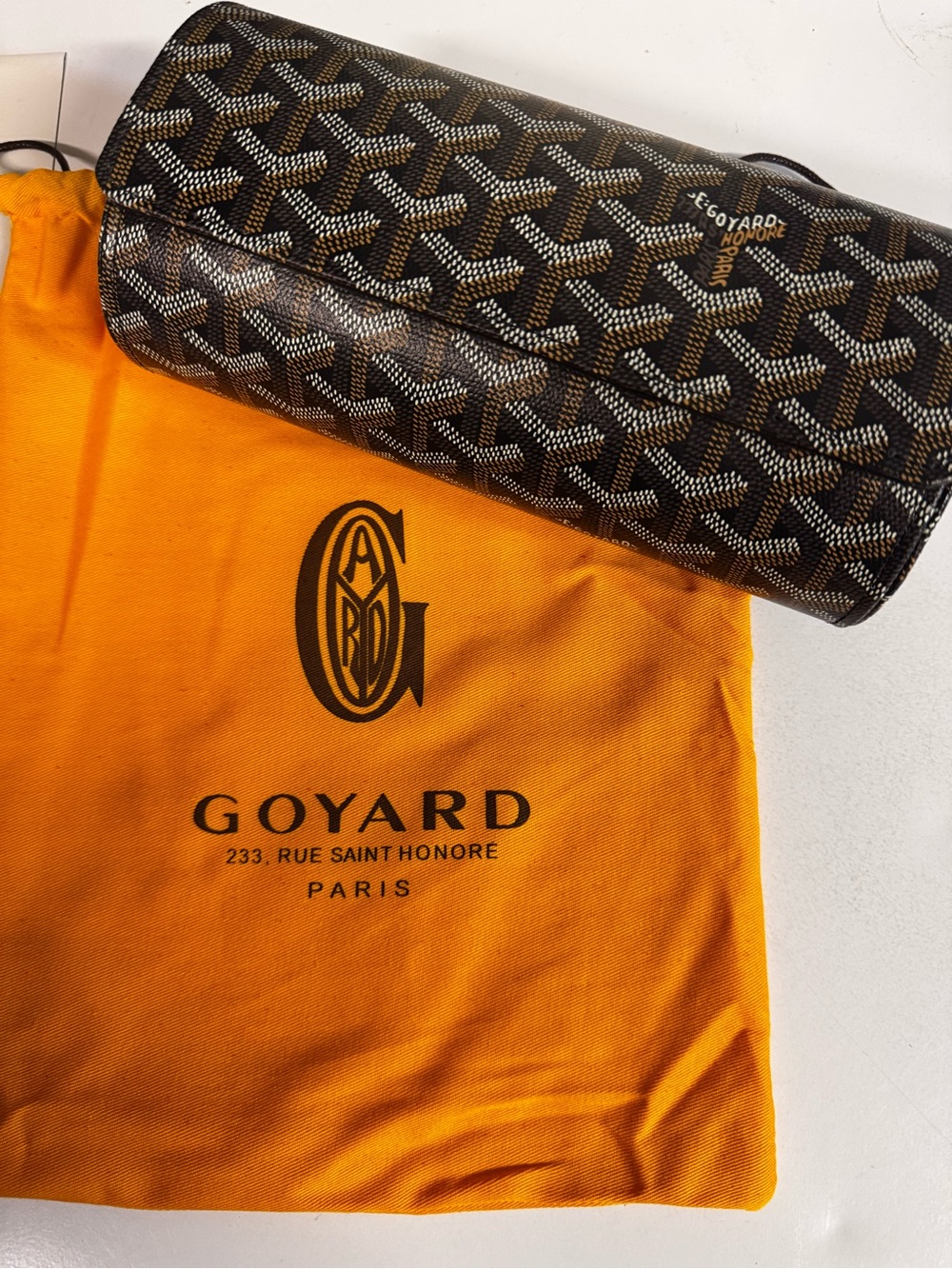 Goyard Brown and Black Four Button Watch Roll for Three Luxury Timepieces